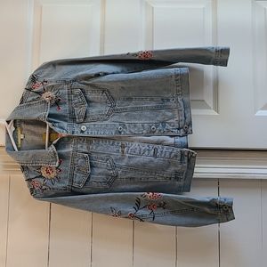 Embroidered denim jacket